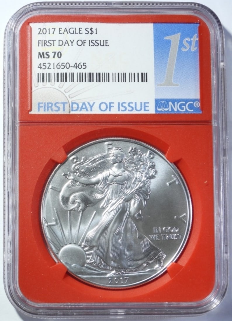 2017 AMERICAN SILVER EAGLE NGC MS-70 (1 of 4)