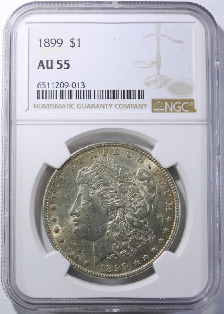 1899 MORGAN DOLLAR NGC AU-55 (1 of 4)