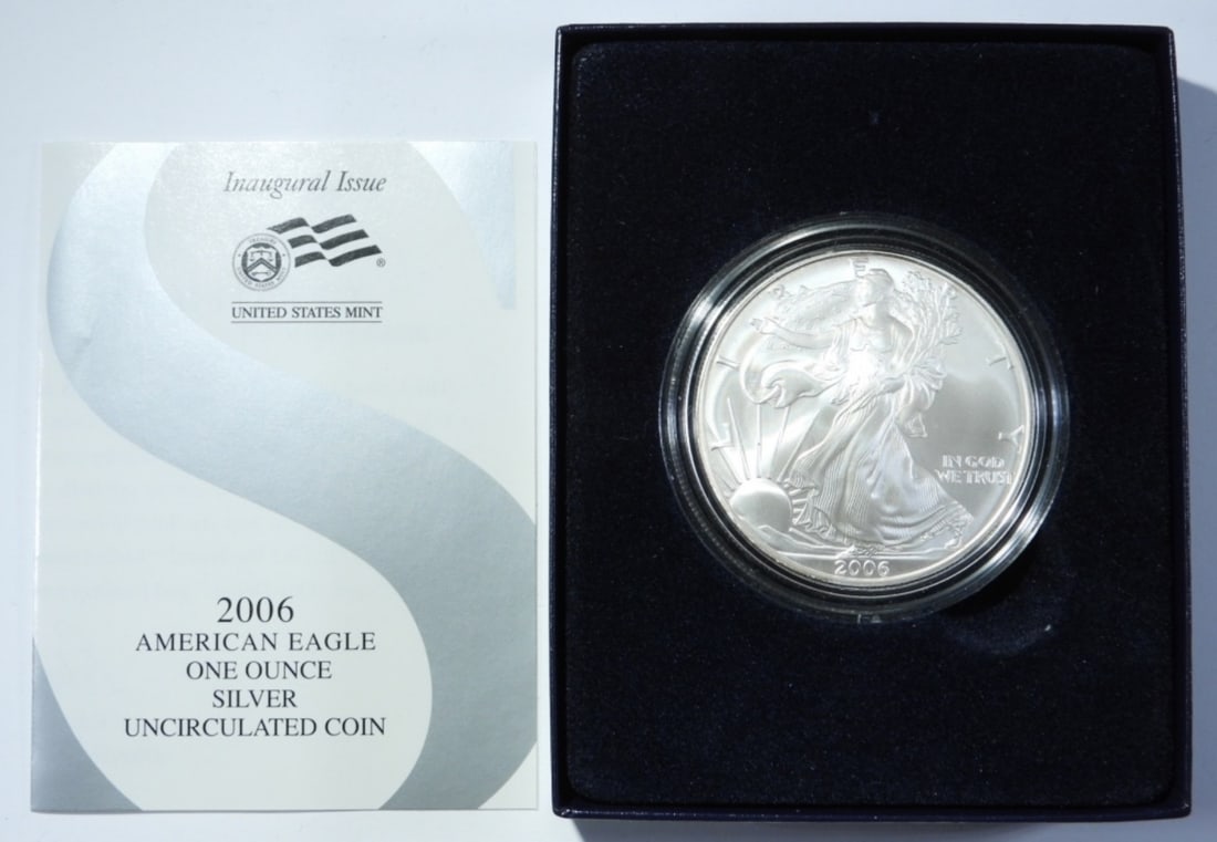 2006-W UNC AMERICAN SILVER EAGLE (1 of 4)