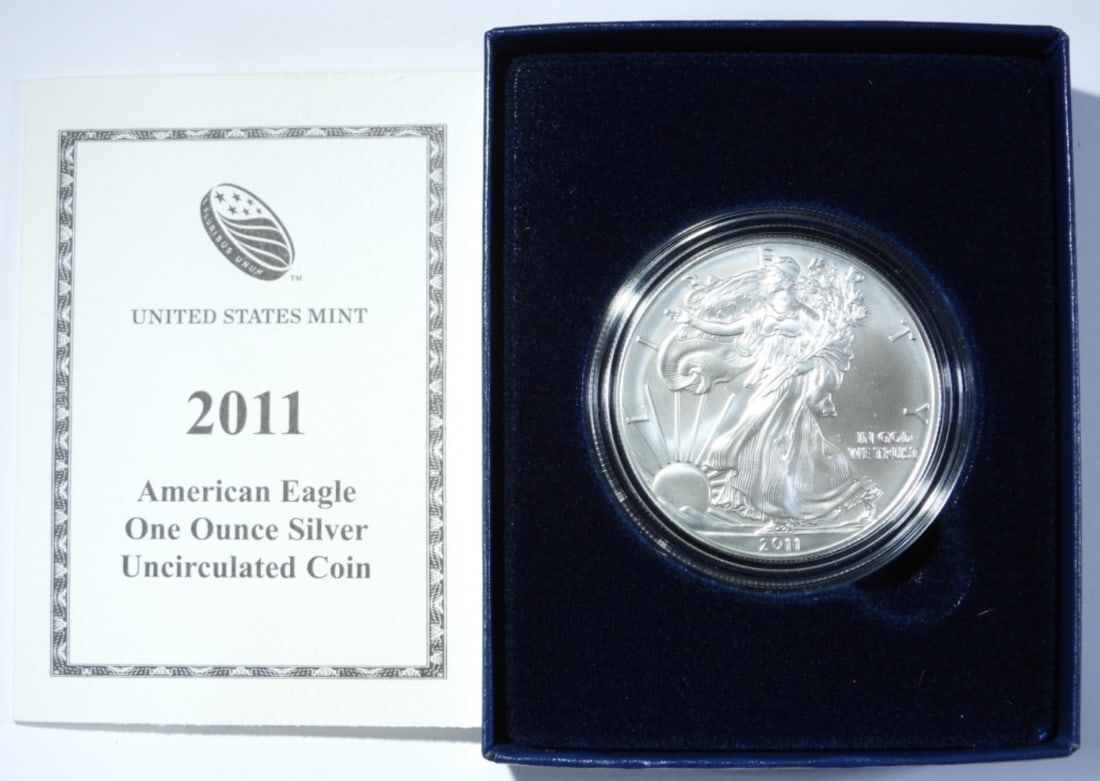 2011-W UNC AMERICAN SILVER EAGLE (1 of 4)