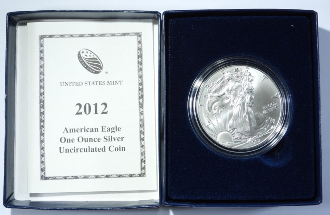 2012-W UNC AMERICAN SILVER EAGLE (1 of 4)