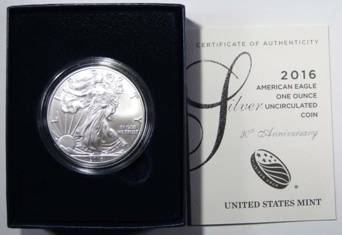 2016-W UNC AMERICAN SILVER EAGLE (1 of 4)