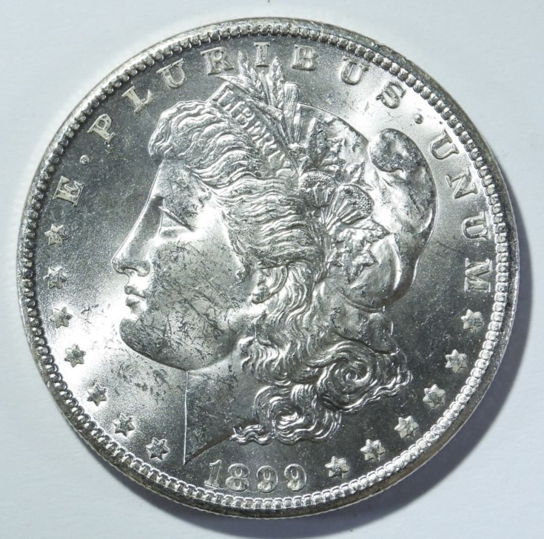 1899-O MORGAN DOLLAR BU: ONE STOP SHOP FOR ANTIQUES, COLLECTIBLES, AND COINS