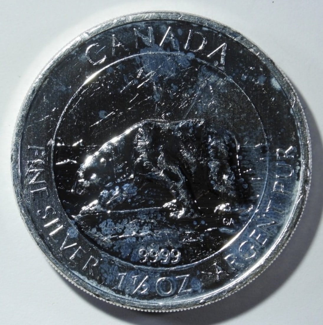 2013 CANADA $8 SILVER POLAR BEAR (1 of 2)