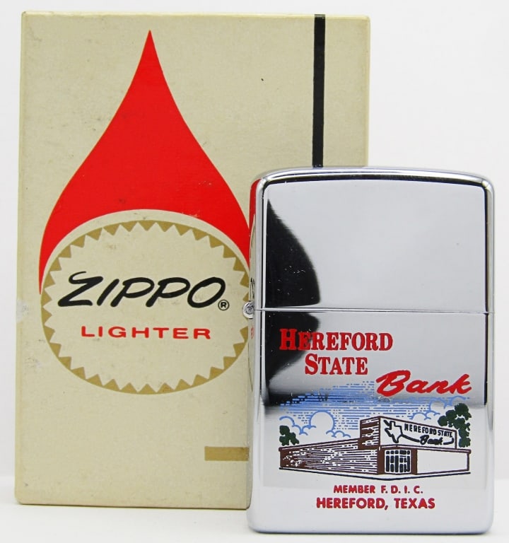 1970 Advertising Zippo Lighter In Original Box (1 of 6)