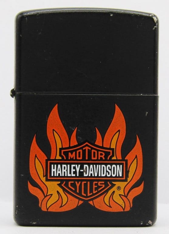2002 Harley Davidson Black Matte Zippo (1 of 5)