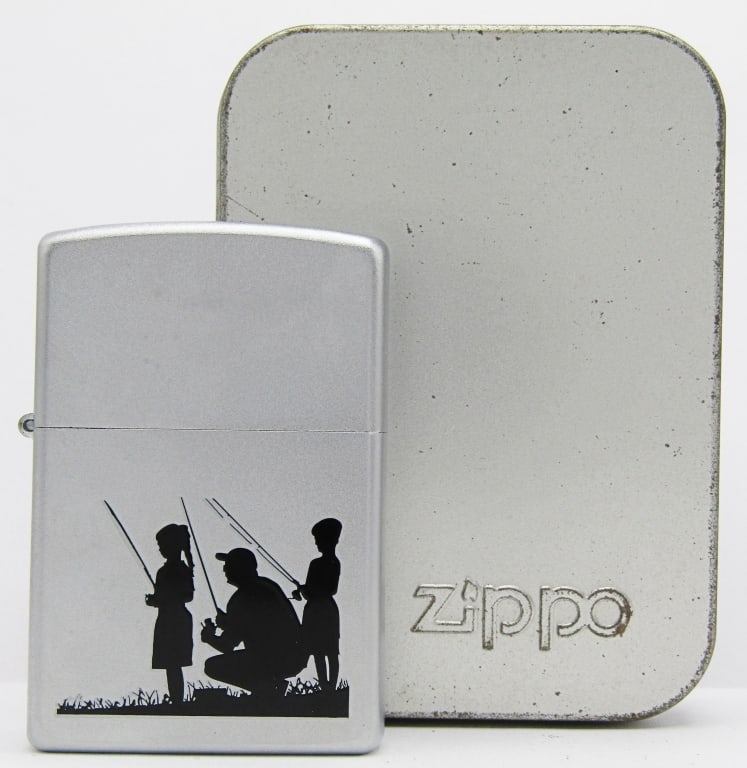 2006 Sealed Figural Father & Kids Fishing Zippo (1 of 5)