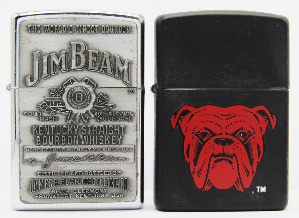 1998 & 1999 Jim Bean & Red Dog Beer Zippos (1 of 7)
