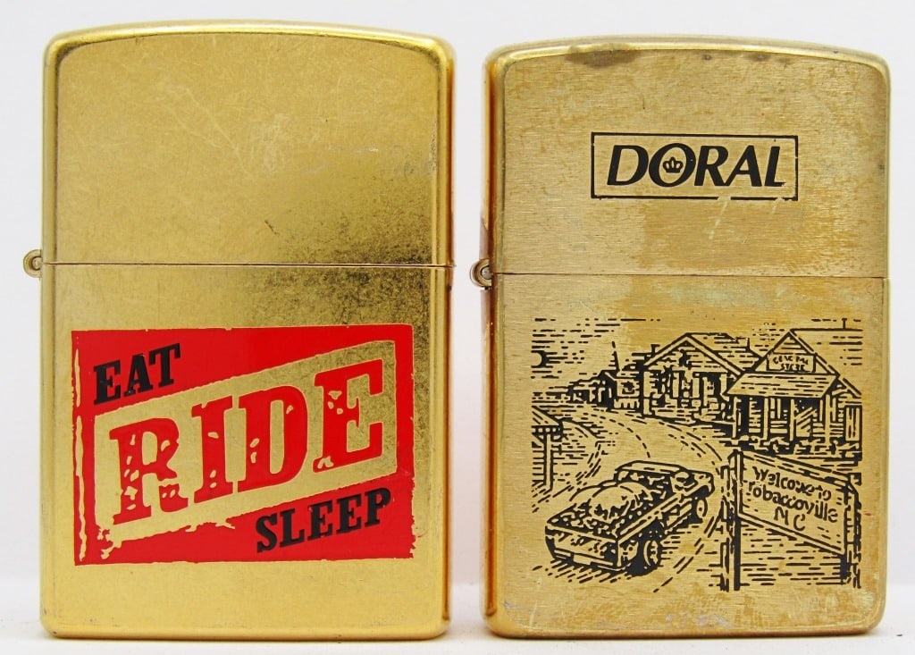 1996 & 2004 Unfired & Sealed Brass Zippo Lighters (1 of 5)