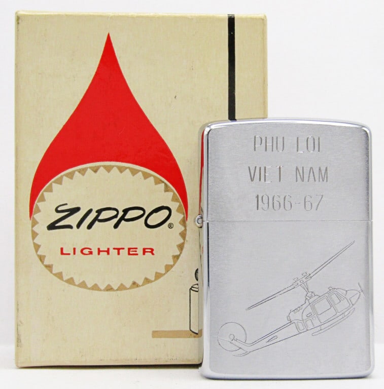 1966 Unfired No.200 Brush Finish Zippo in Orig. Bo (1 of 6)