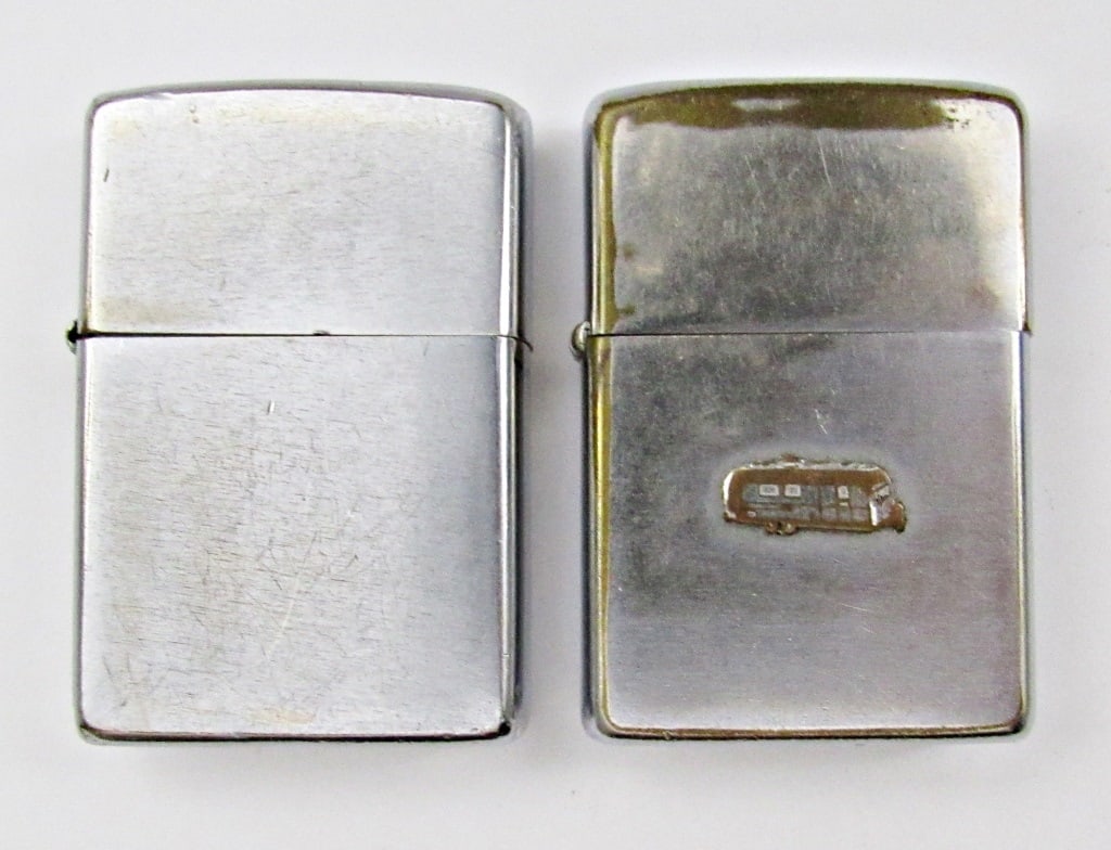 (2) VINTAGE 1970'S CHROME ZIPPO LIGHTERS (1 of 4)