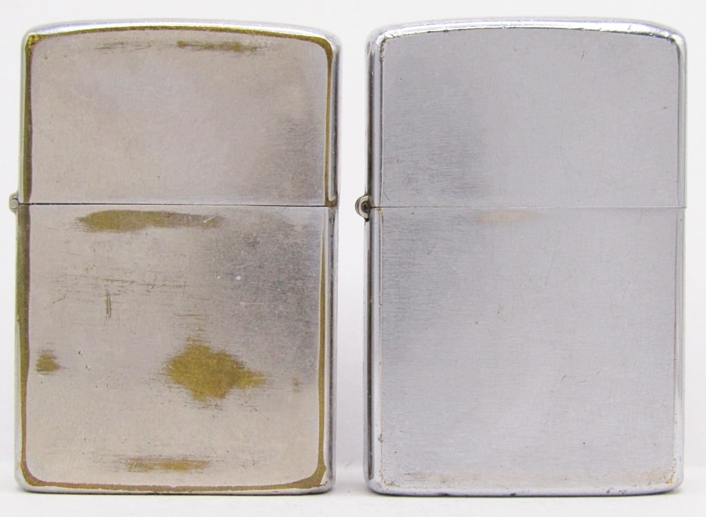 (2) 1973 Brushed Chrome Zippo Lighters (1 of 5)