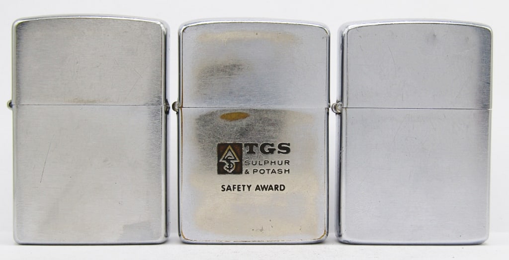 1964, 1973, 2008 Chrome Zippo Lighters (1 of 6)