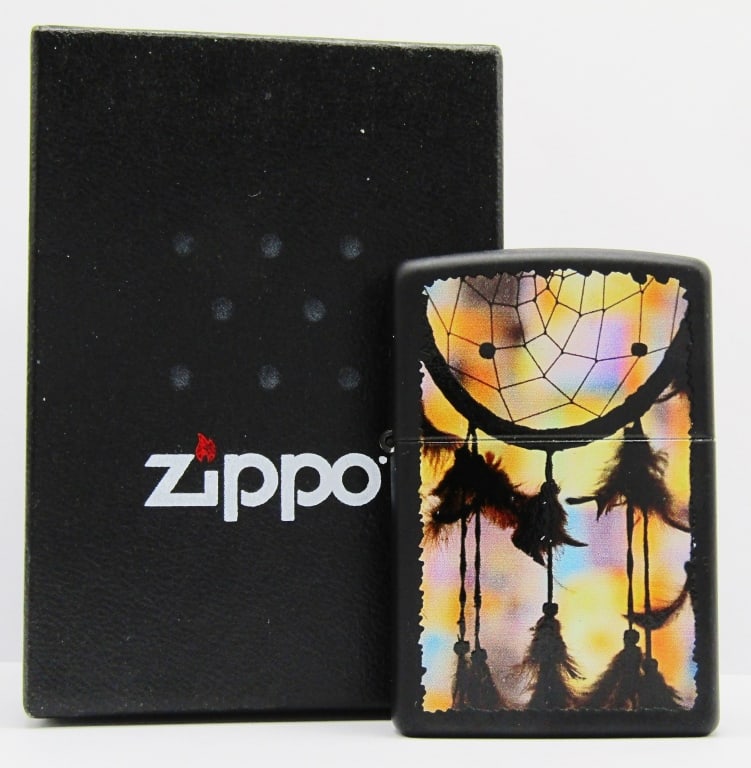 2012 Unfired Black Matte Dreamcatcher Zippo: New Zippo Lighter In box.