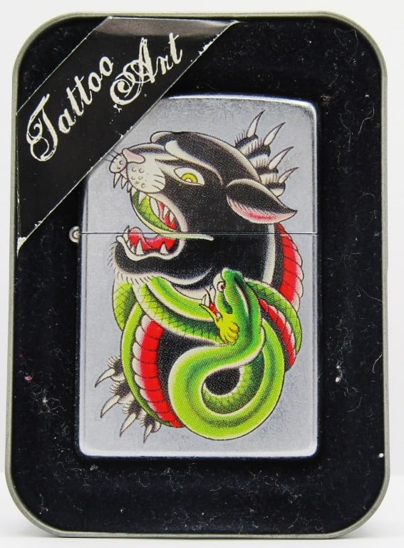 2005 Sealed Strangle Hold Tattoo Art Zippo Lighter (1 of 5)