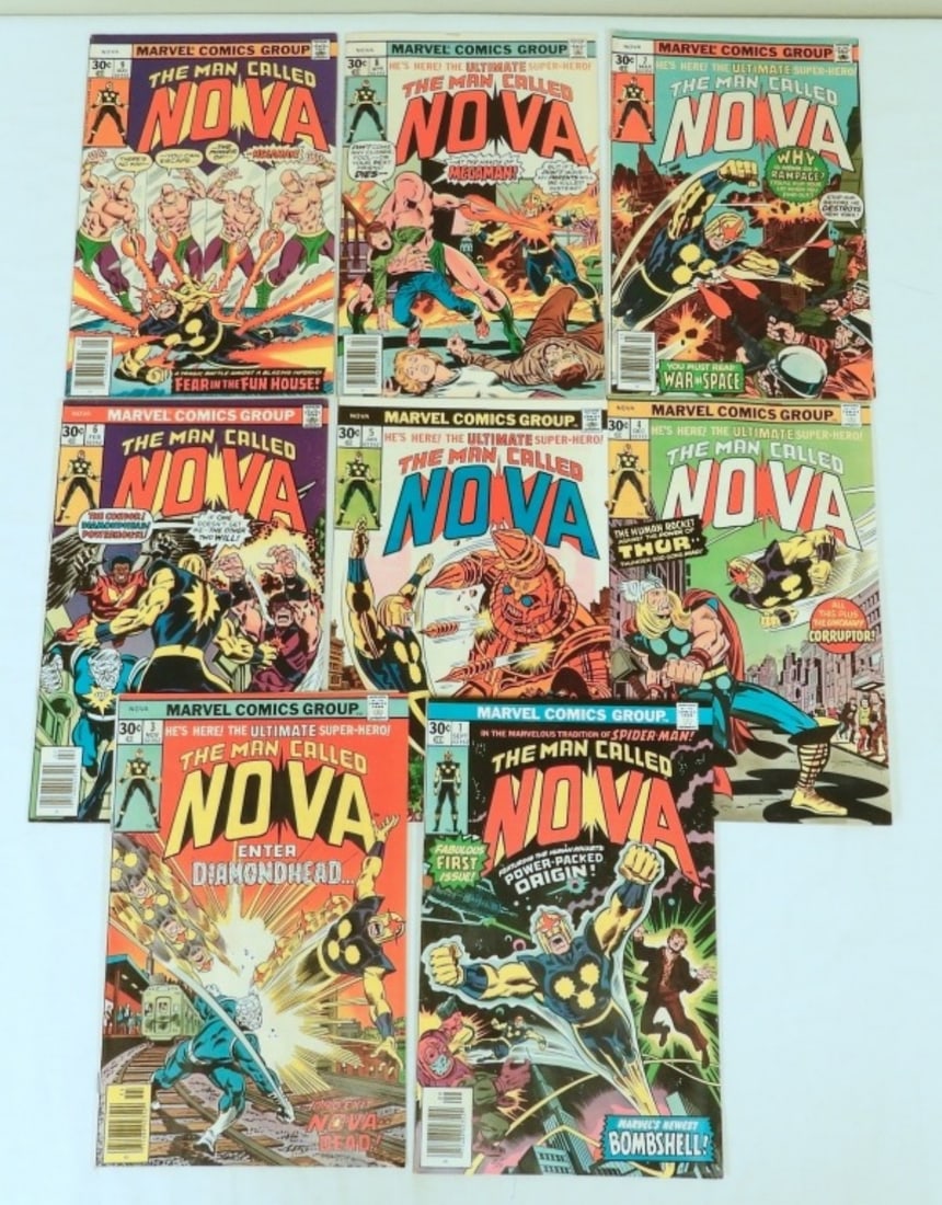 (8) MARVEL THE MAN CALLED NOVA #1, #3, (1 of 5)