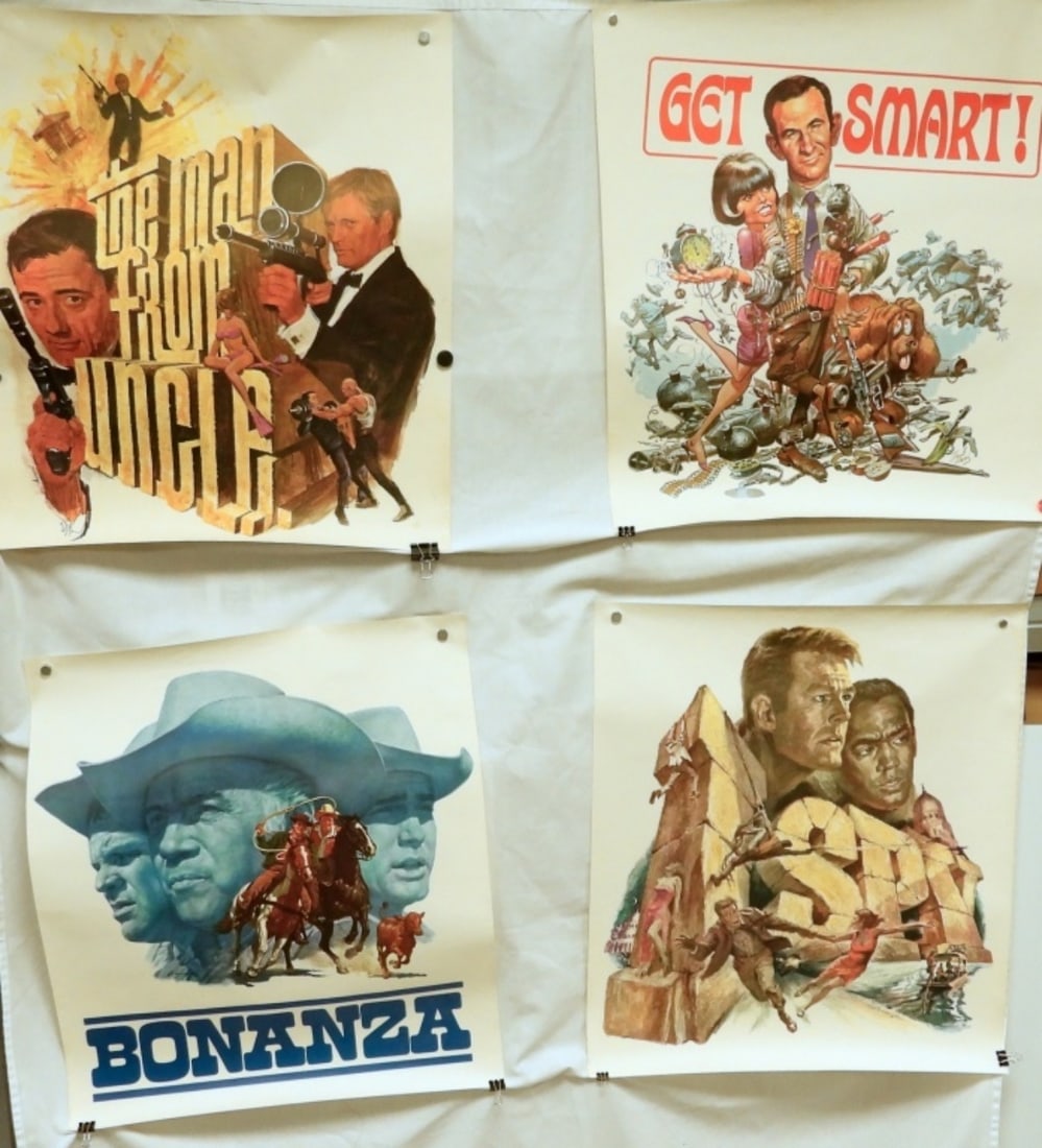(4) TV POSTERS - GET SMART, I SPY, BONANZA (1 of 5)