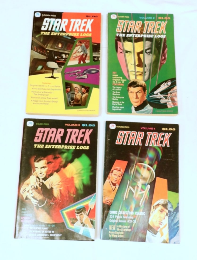 (4) GOLDEN PRESS STAR TREK BOOKS VOL 1-4 (1 of 4)