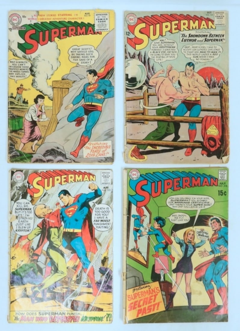 (4) VINTAGE DC SUPERMAN COMICS (1 of 3)