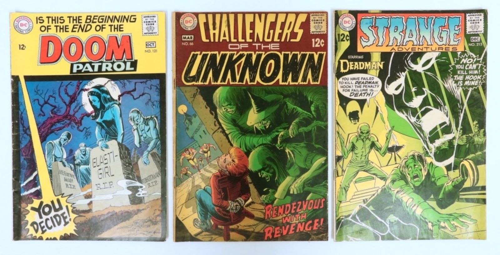 LOT OF 3 VARIOUS 12 CENT DC COMICS (1 of 2)