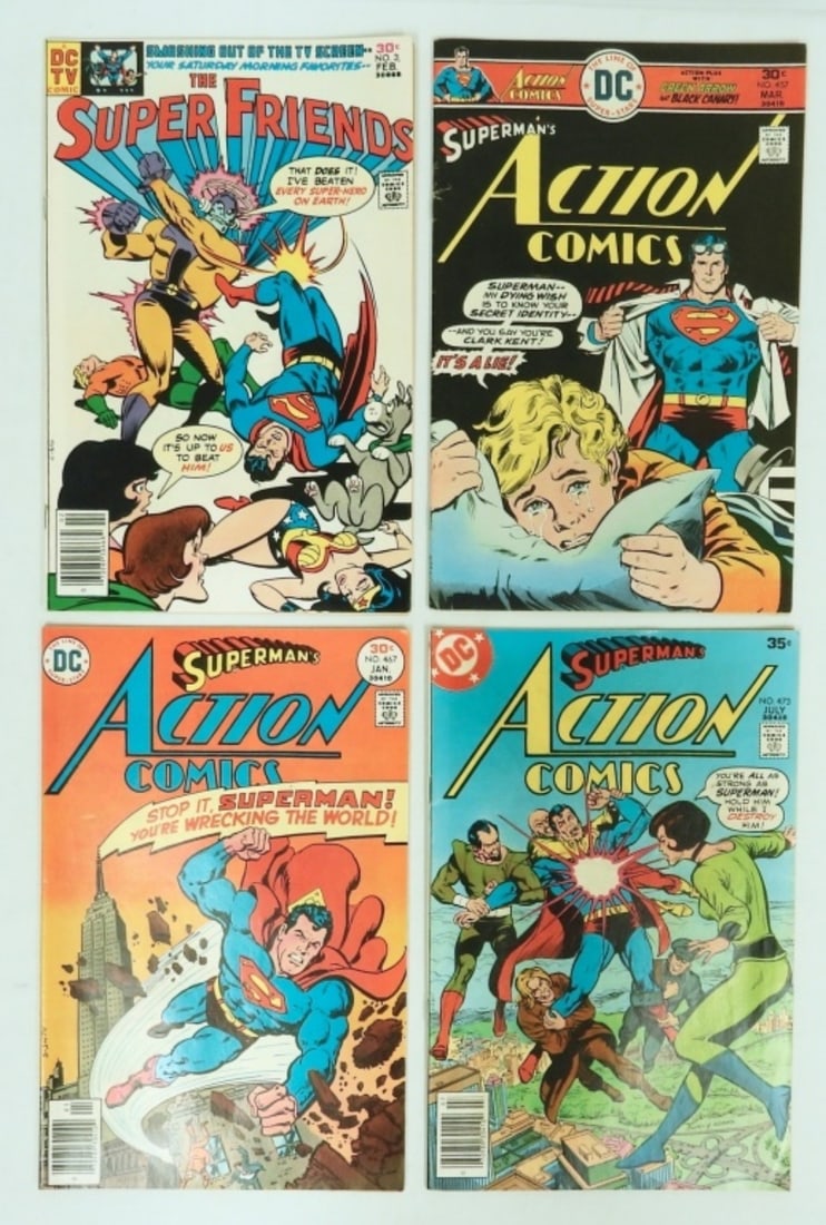 LOT OF 4 VINTAGE 1970'S DC COMICS (1 of 2)