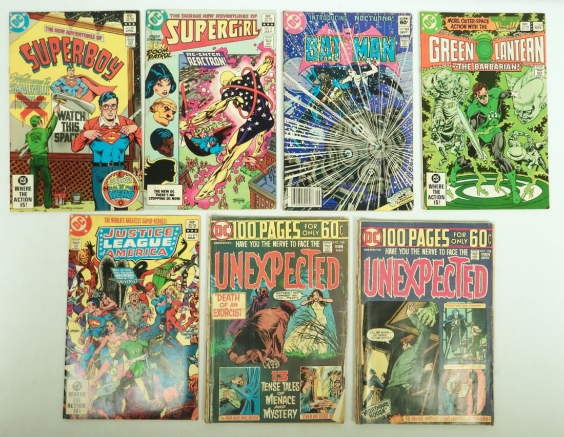 LOT OF 7 VARIOUS VINTAGE DC COMICS (1 of 2)