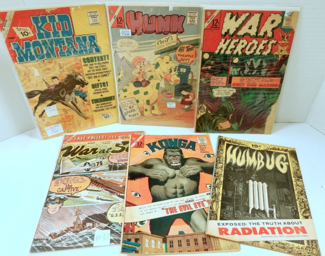 (6) CDC EARLY DATE COMIC BOOKS - KONGA, (1 of 3)