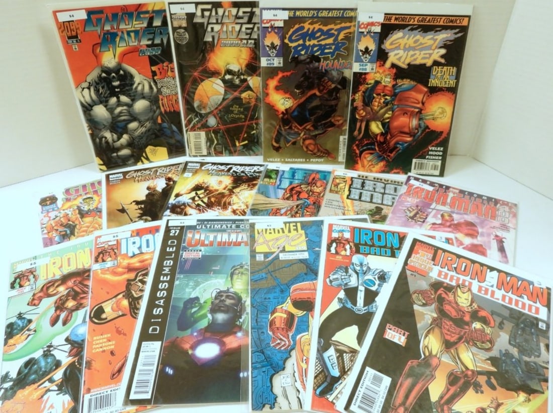 (7) GHOST RIDERS & (9) IRON MAN COMIC LOT (1 of 6)