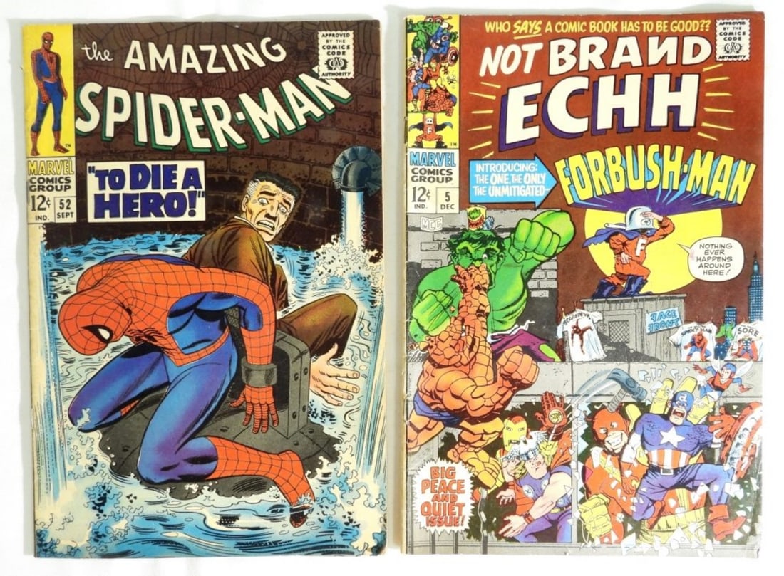 (2) MARVEL 12c ISSUES 1967 #5 NOT BRAND ECHH (1 of 3)