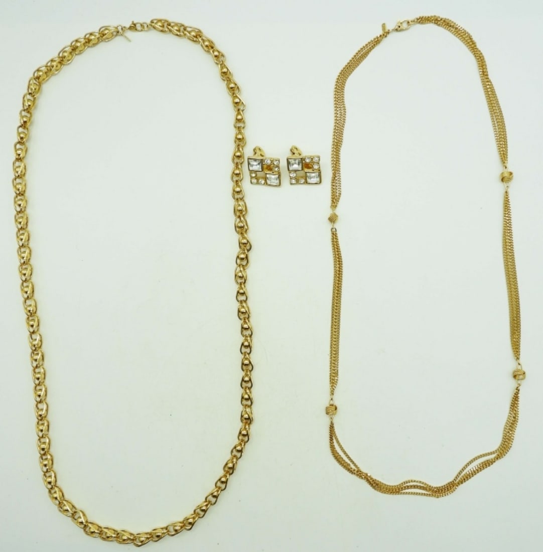 (2) MONET NECKLACES AND 1 PAIR EARRINGS (1 of 4)