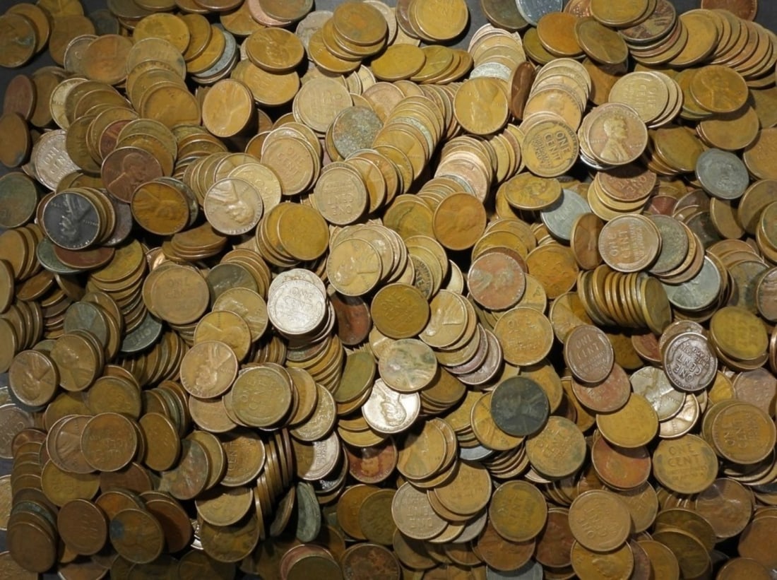 1000 MIXED DATE WHEAT CENTS (1 of 2)