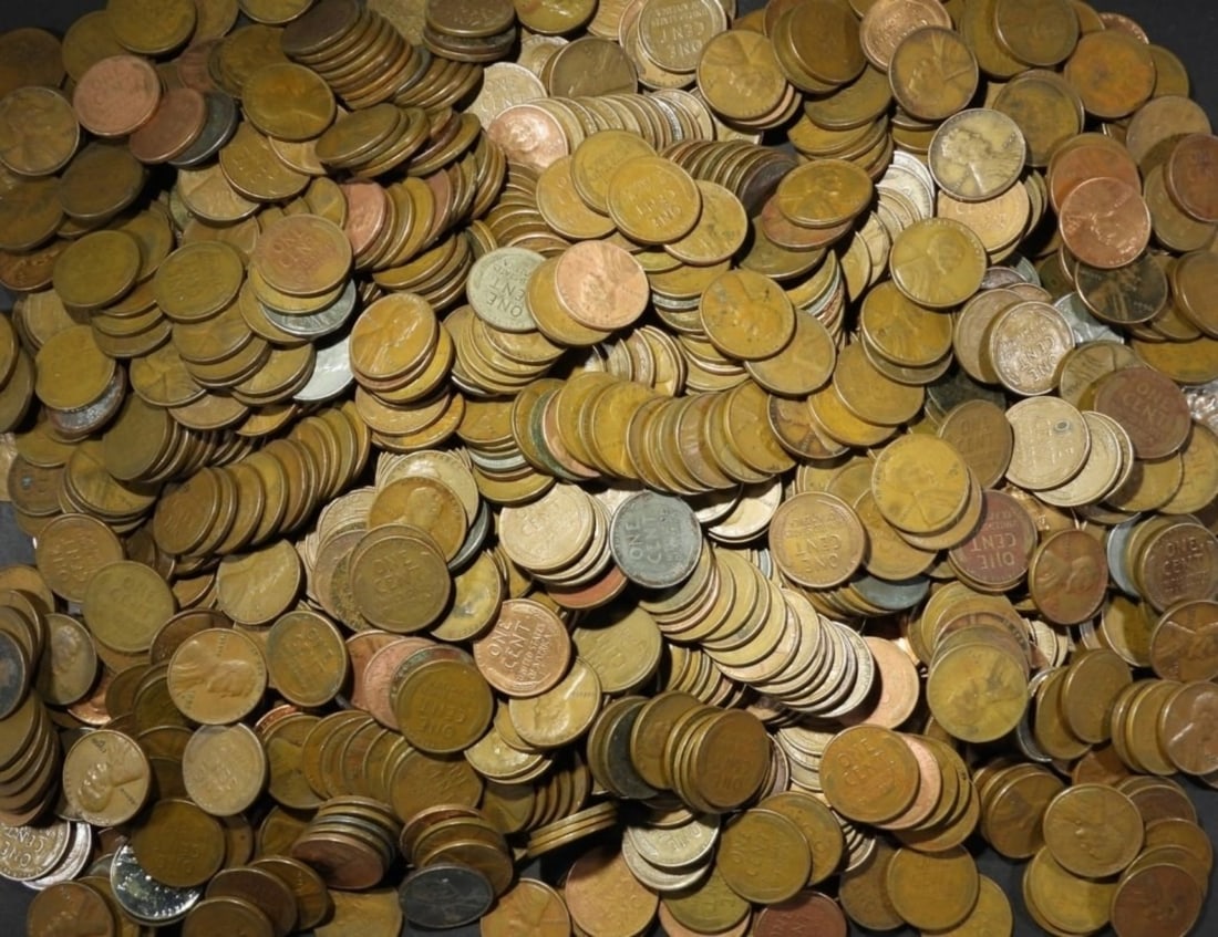 1000 MIXED DATE WHEAT CENTS (1 of 2)