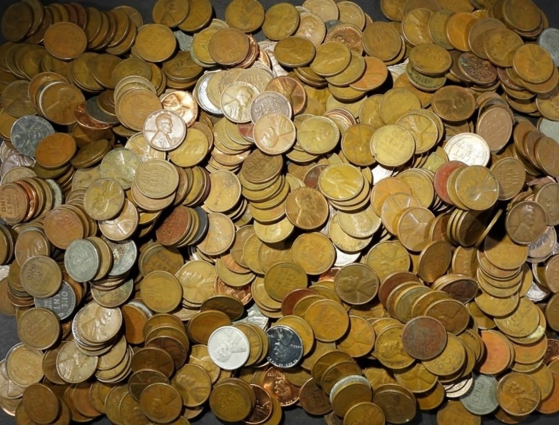 1000 MIXED DATE WHEAT CENTS (1 of 2)