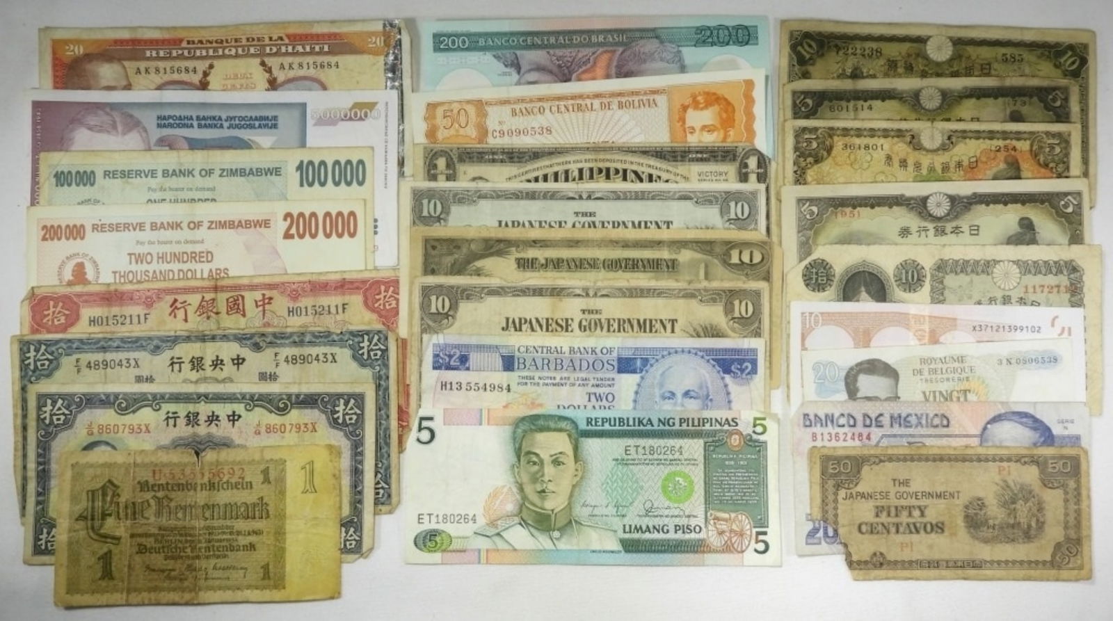 25 pc FOREIGN CURRENCY / PAPER MONEY (1 of 1)