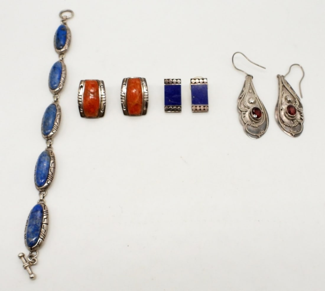 4-PIECE VINTAGE STERLING JEWELRY SET (1 of 6)