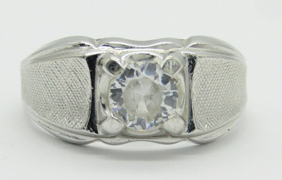 Size 11 Sterling Vargas Lind Men's Signet Ring (1 of 6)