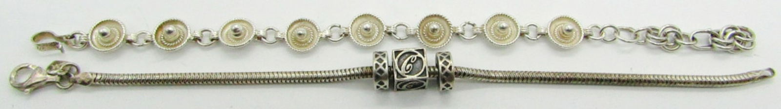 (2) 7.5" Sterling Silver Fashion Bracelets (1 of 4)