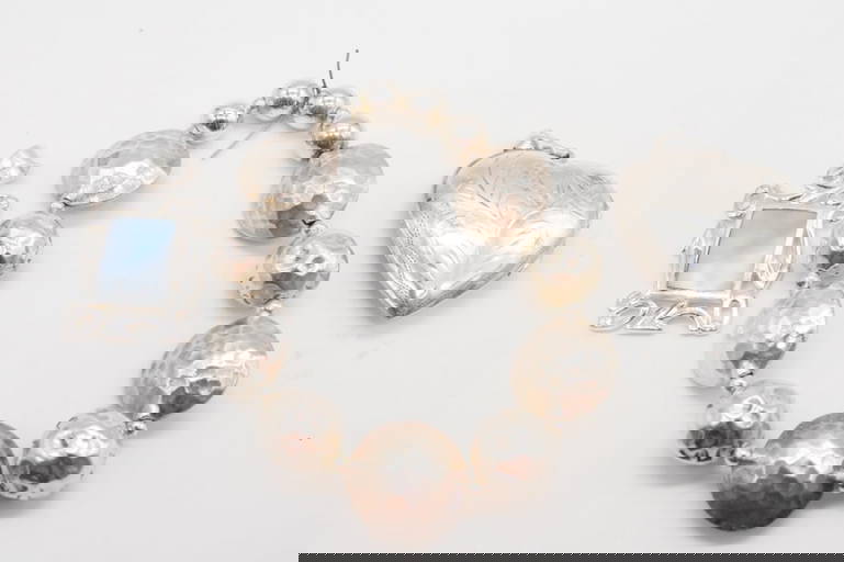 3 Piece Sterling Set Silver Locket Bracelet