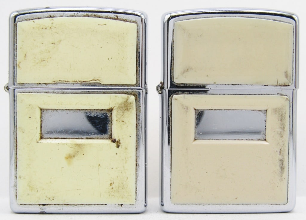 1985 & 1997 Ultralite High Polish Zippos: Both Used Conditions.