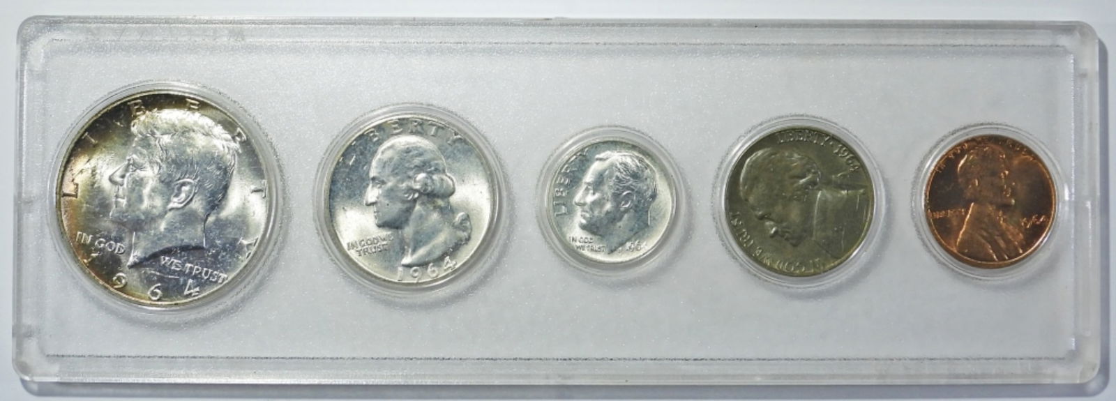 1964 YEAR SET IN PLASTIC HOLDER AU/BU (1 of 2)