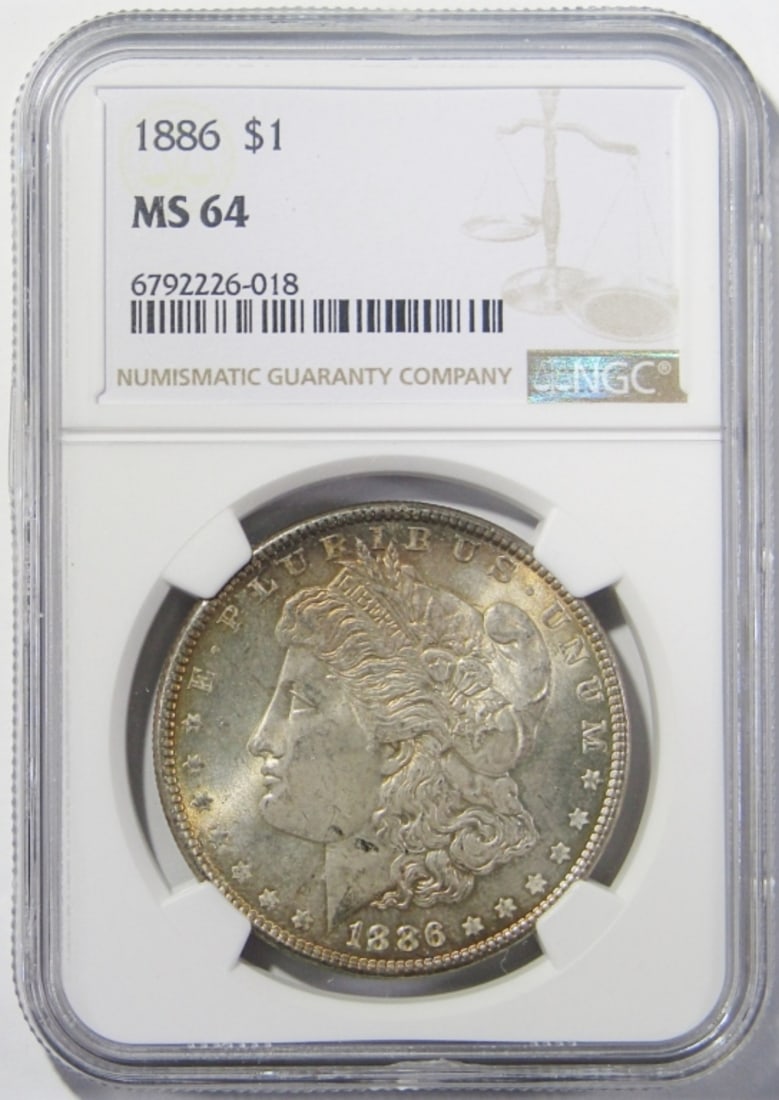 1886 MORGAN DOLLAR NGC MS-64 (1 of 4)