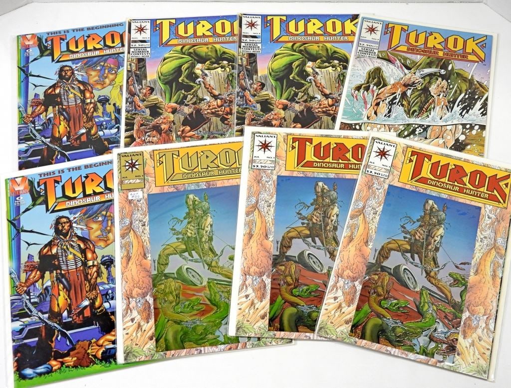 (8) VALIANT "TUROK" DINOSAUR HUNTER LOT (1 of 3)