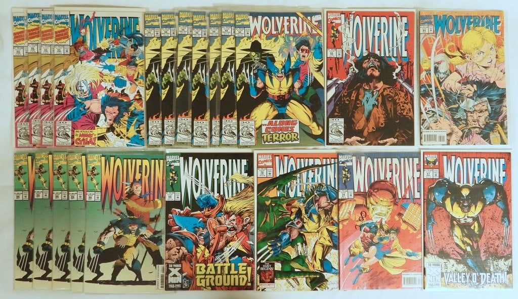 (23) MARVEL WOLVERINE COMICS SLEEVED (1 of 5)
