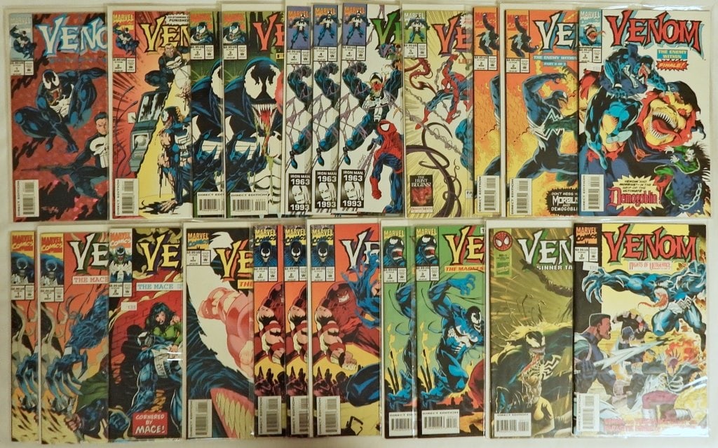 (22) MARVEL VENOM COMICS, ALL SLEEVED (1 of 5)