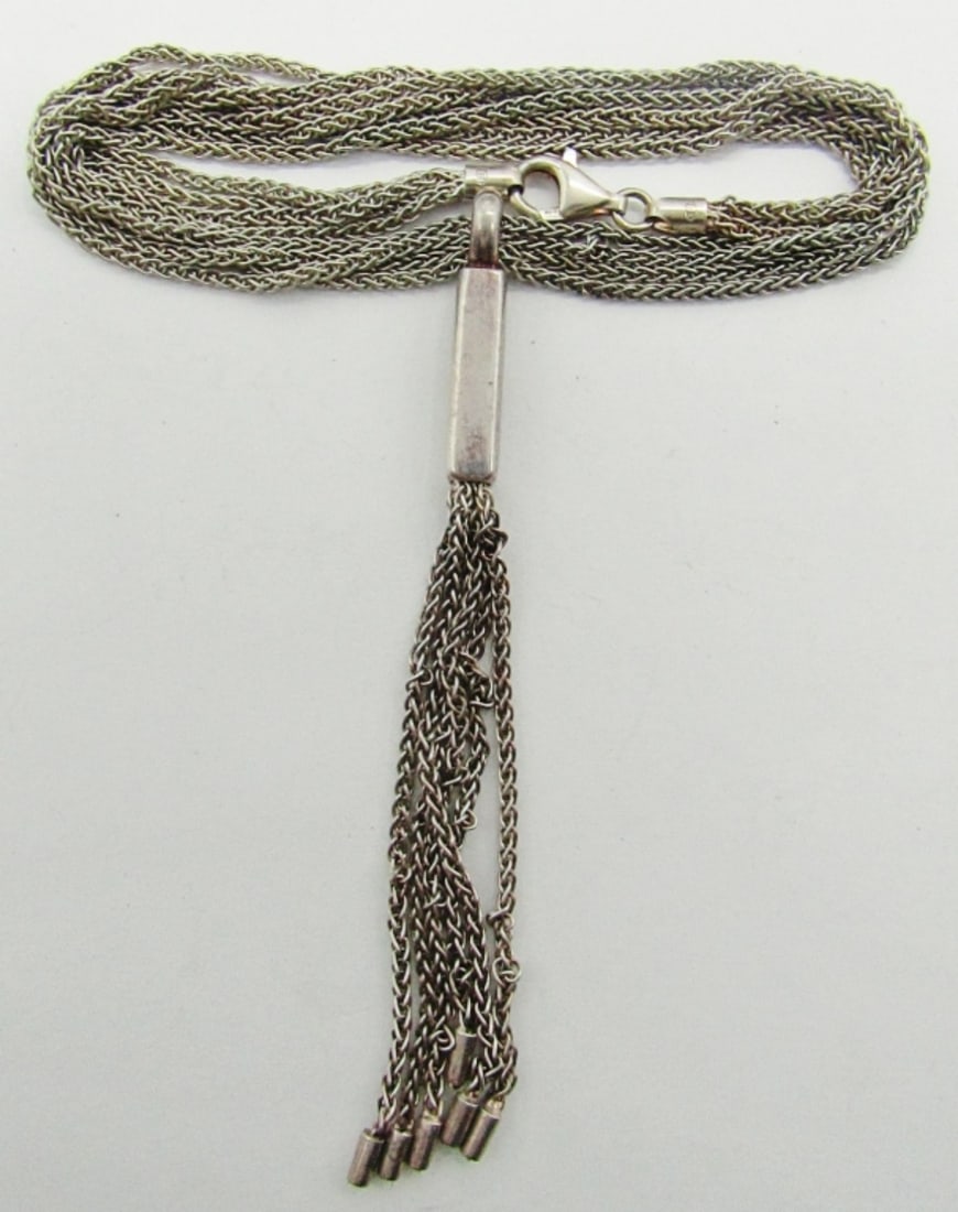 16" Multi-Strand Sterling Silver Necklace (1 of 2)