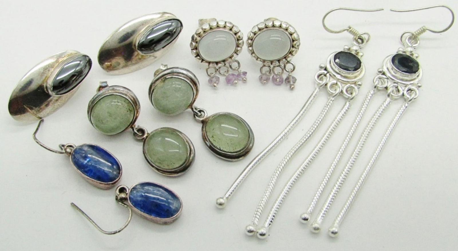 (5) Pairs of Sterling Silver Pierced Earrings (1 of 2)