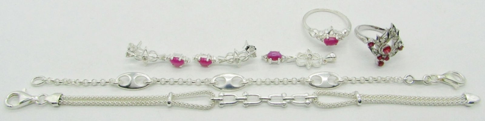 PENDANT, RING, EARRING, BRACELET 925 SET (1 of 5)