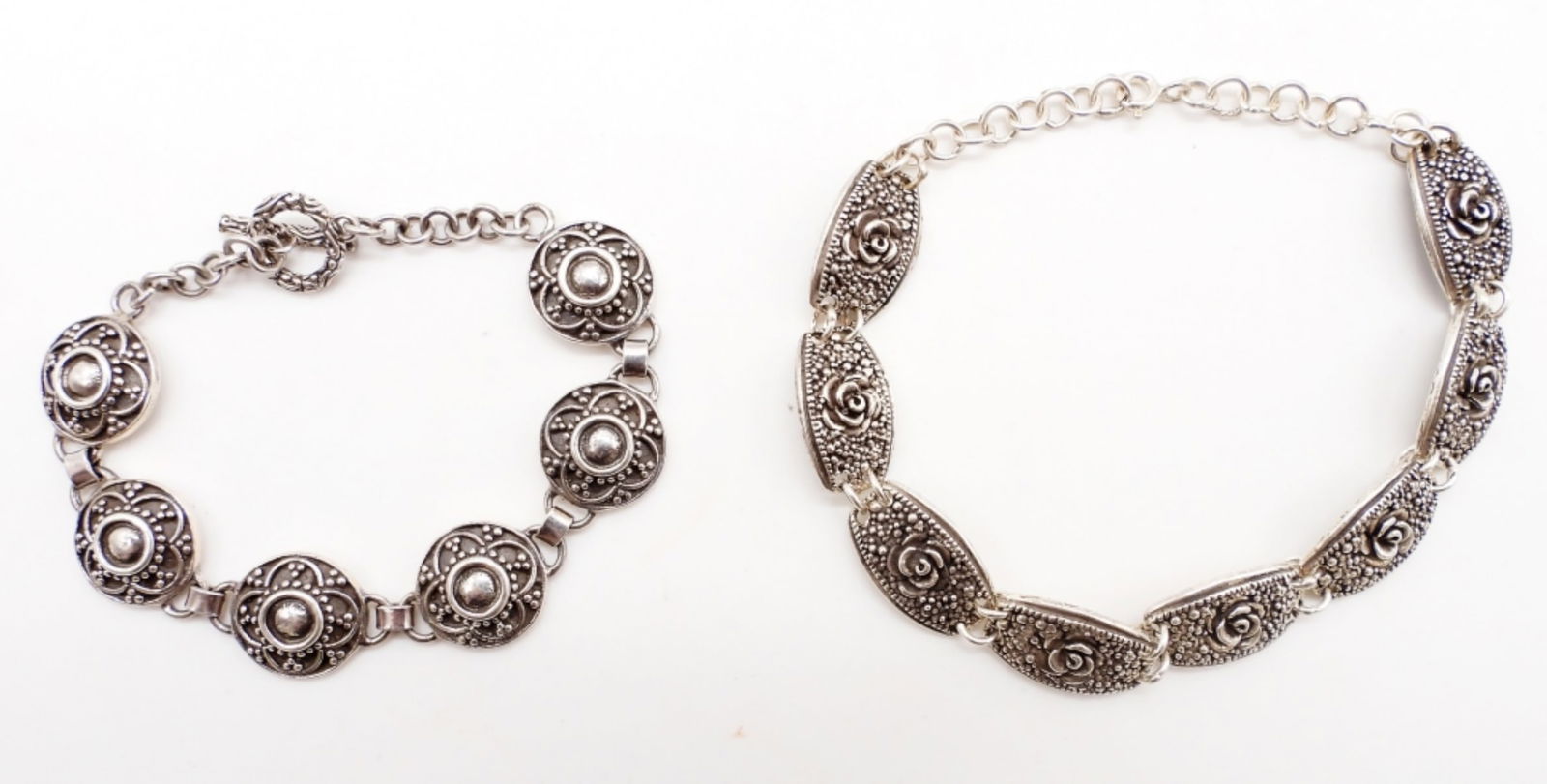(2) STERLING WOMENS BRACELETS (1 of 5)