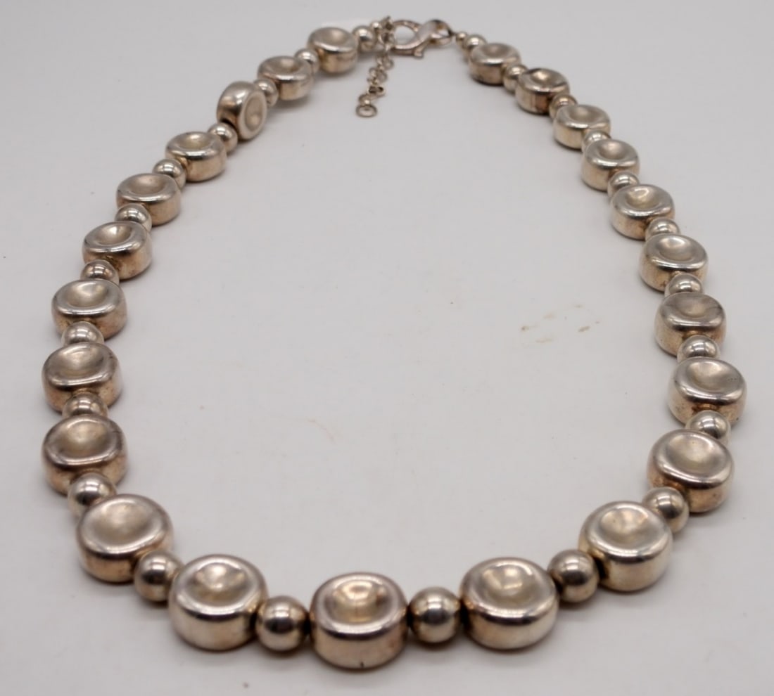 21 INCH STERLING CHUNKY FASHION NECKLACE (1 of 2)