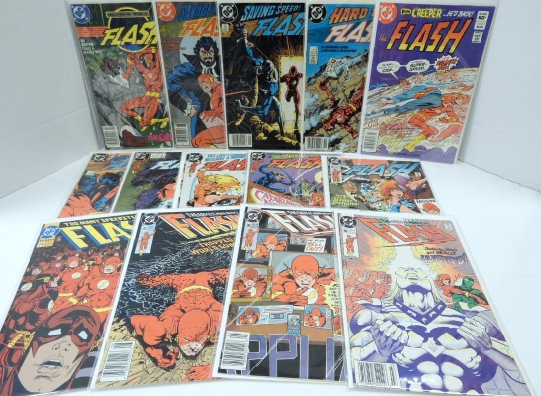 (14) DC FLASH COMIC LOT - ALL DIFFERENT (1 of 3)